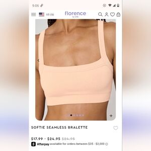 Florence By Mills Softie Seamless Bralette - Size Large